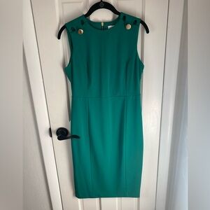 Calvin Klein Green Sleeveless Dress